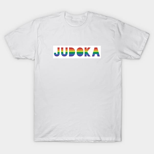 Judoka Gay Pride T-Shirt by QCult